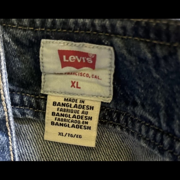 Levi's Women's Drea Dress - Medium Wash XL - Picture 6 of 6